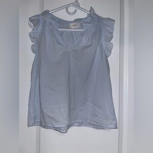 XiRENA Bex top light blue Ruffle Sleeve